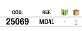 ﻿C D.,﻿REF.,￼,￼,﻿﻿﻿25069﻿,﻿﻿MD41﻿,﻿ ﻿,﻿1﻿