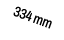 334 mm