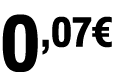 0,07€﻿