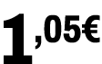 1,05€﻿