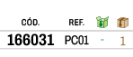 ﻿C D.,﻿REF.,￼,￼,﻿﻿﻿166031﻿,﻿﻿PC01﻿,﻿ ﻿,﻿1﻿