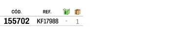 ﻿C D.,﻿REF.,￼,￼,﻿﻿155702﻿,﻿ KF17988,﻿ ﻿,﻿1﻿