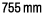 755 mm