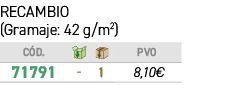 RECAMBIO (Gramaje: 42 g/m2) 