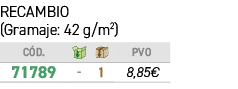 RECAMBIO (Gramaje: 42 g/m2) 