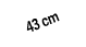 43 cm