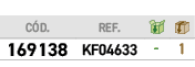 ﻿C D.,REF.,￼,￼,﻿﻿﻿169138﻿,﻿KF04633﻿,﻿ ﻿,﻿1﻿