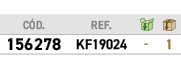 ﻿C D.,﻿REF.,￼,￼,﻿﻿﻿156278﻿,﻿﻿KF19024﻿,﻿ ﻿,﻿1﻿
