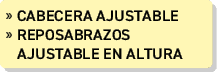 » CABECERA AJUSTABLE » REPOSABRAZOS AJUSTABLE EN ALTURA