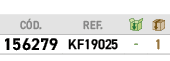 ﻿C D.,﻿REF.,￼,￼,﻿﻿﻿156279﻿,﻿﻿KF19025﻿,﻿ ﻿,﻿1﻿