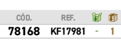 ﻿C D.,﻿REF.,￼,￼,﻿﻿﻿78168﻿,﻿﻿KF17981﻿,﻿ ﻿,﻿1﻿