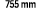 755 mm