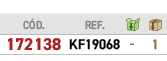 ﻿C D.,﻿REF.,￼,￼,﻿﻿﻿172138﻿,﻿﻿KF19068﻿,﻿ ﻿,﻿1﻿