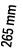 265 mm