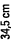 34,5 cm