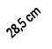 28,5 cm