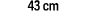 43 cm
