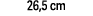 26,5 cm