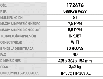 C D.,﻿172476﻿,REF.,﻿588K9B#629﻿,MULTIFUNCI N,SI,M XIMA IMPRESI N NEGRO,7,5 PPM,M XIMA IMPRESI N COLOR,5,5 PPM,TECNOLO...