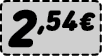 2,54€﻿