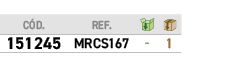 ﻿C D.,﻿REF.,￼,￼,﻿﻿﻿151245﻿,﻿﻿MRCS167﻿,﻿ ﻿,﻿1﻿