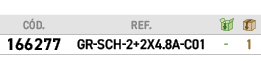 ﻿C D.,﻿REF.,￼,￼,﻿﻿﻿166277﻿,﻿﻿GR SCH 2+2X4.8A C01﻿,﻿ ﻿,﻿1﻿