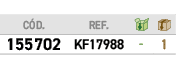 ﻿C D.,﻿REF.,￼,￼,﻿﻿﻿155702﻿,﻿﻿KF17988﻿,﻿ ﻿,﻿1﻿