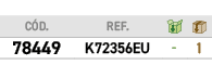C D.,REF.,￼,￼,﻿78449﻿,K72356EU,﻿ ﻿,﻿1﻿