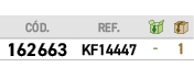 ﻿C D.,﻿REF.,￼,￼,﻿﻿﻿162663﻿,﻿﻿KF14447﻿,﻿ ﻿,﻿1﻿