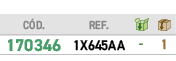 ﻿C D.,﻿REF.,￼,￼,﻿﻿﻿170346﻿,﻿﻿1X645AA﻿,﻿ ﻿,﻿1﻿