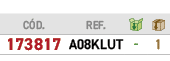 ﻿C D.,﻿REF.,￼,￼,﻿﻿﻿173817﻿,﻿﻿A08KLUT﻿,﻿ ﻿,﻿1﻿