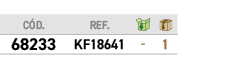 ﻿C D.,﻿REF.,￼,￼,﻿﻿﻿68233﻿,﻿﻿KF18641﻿,﻿ ﻿,﻿1﻿