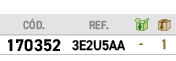 ﻿C D.,﻿REF.,￼,￼,﻿﻿﻿170352﻿,﻿﻿3E2U5AA﻿,﻿ ﻿,﻿1﻿