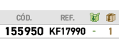 ﻿C D.,﻿REF.,￼,￼,﻿﻿﻿155950﻿,﻿﻿KF17990﻿,﻿ ﻿,﻿1﻿
