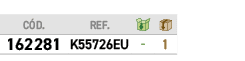﻿C D.,﻿REF.,￼,￼,﻿﻿﻿162281﻿,﻿﻿K55726EU﻿,﻿ ﻿,﻿1﻿