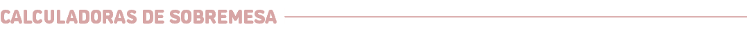 Calculadoras de sobremesa﻿