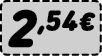 2,54€﻿