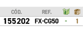 ﻿C D.,﻿REF.,￼,￼,﻿﻿155202﻿,﻿﻿FX CG50﻿,﻿ ﻿,﻿1﻿