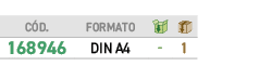 ﻿C D.,﻿FORMATO,￼,￼,﻿﻿168946﻿,﻿﻿DIN A4﻿,﻿ ﻿,﻿1﻿