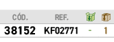 ﻿C D.,﻿REF.,￼,￼,﻿﻿38152﻿,﻿﻿KF02771﻿,﻿ ﻿,﻿1﻿
