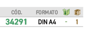 ﻿C D.,﻿FORMATO,￼,￼,﻿﻿34291﻿,﻿﻿DIN A4﻿,﻿ ﻿,﻿1﻿