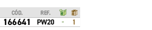 ﻿C D.,﻿REF.,￼,￼,﻿﻿166641﻿,﻿﻿PW20﻿,﻿ ﻿,﻿1﻿