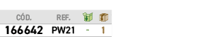 ﻿C D.,﻿REF.,￼,￼,﻿﻿166642﻿,﻿﻿PW21﻿,﻿ ﻿,﻿1﻿