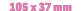 105 x 37 mm