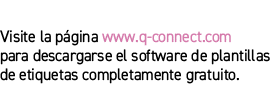 Visite la p gina www.q connect.com para descargarse el software de plantillas de etiquetas completamente gratuito.