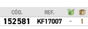 ﻿C D.,﻿REF.,￼,￼,﻿﻿152581﻿,﻿﻿KF17007﻿,﻿ ﻿,﻿1﻿