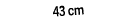 43 cm
