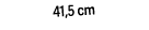 41,5 cm