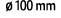  100 mm