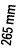 265 mm